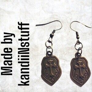 Fairy Tales Shield Earrings - HANDMADE